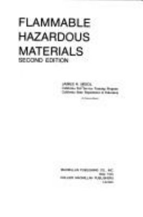 Flammable Hazardous Materials by James H. Meidl