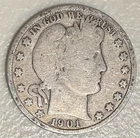 1901 Barber Half Dollar 90% Silver NO RESERVE!!