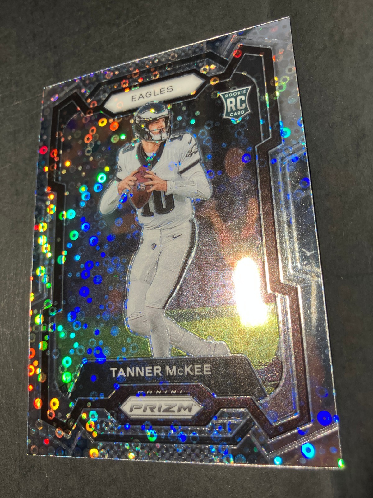 2023 Panini Prizm Rookies No Huddle Prizm Tanner McKee #383 Rookie RC MINT