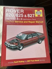 Haynes Manual Rover 800 (820 825 827) 1986-1995