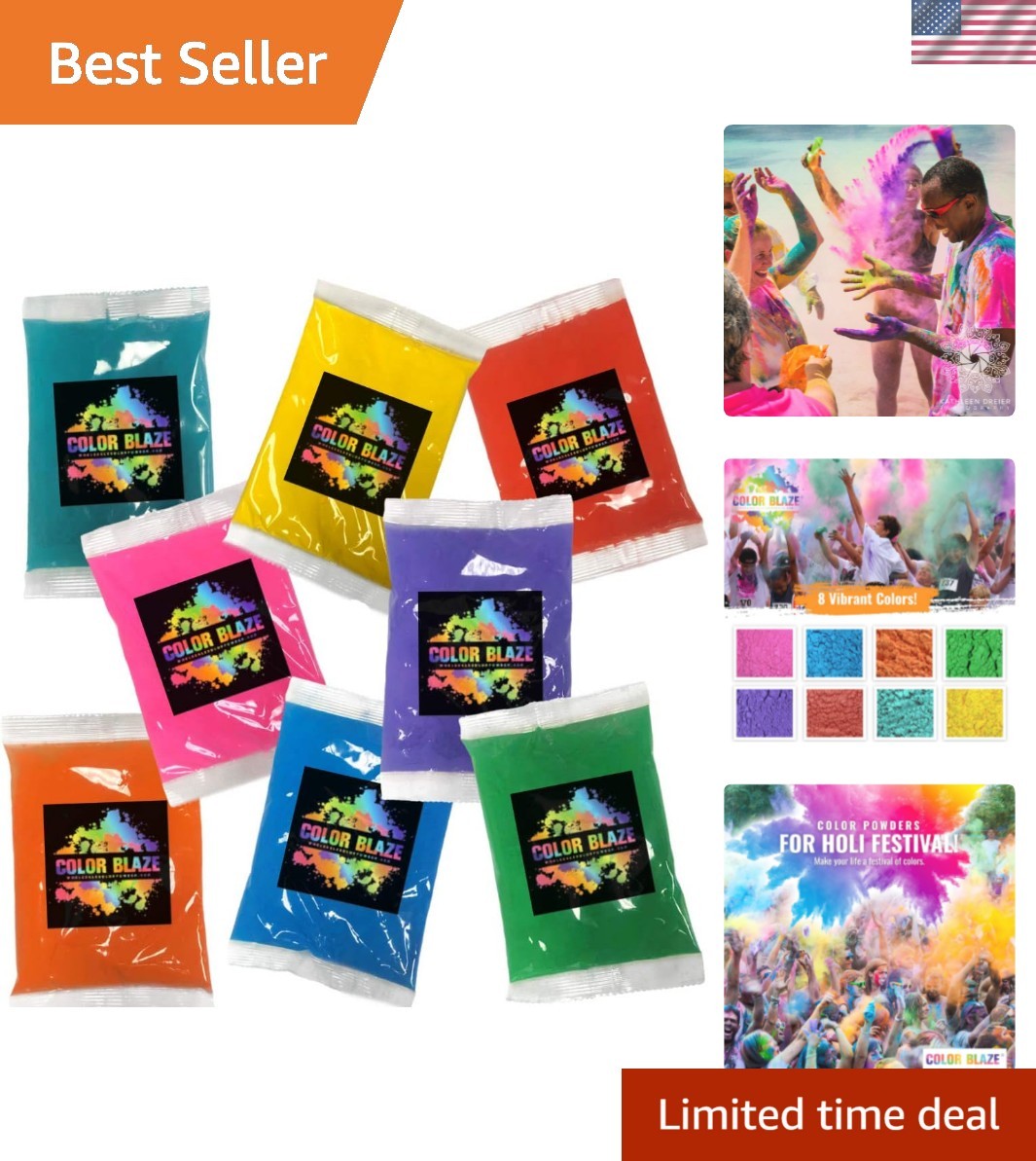 Powder &ndash; Includes 8 Vibrant Colors 75g Each &ndash; Pink, Red, Or...