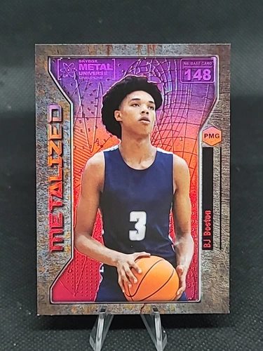 BJ Boston 2021 Skybox Metal Universe Champions Red PMG Metalized 150/150 Clipper