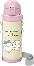 Nagano Chiikawa stainless bottle 800ml new blue water bottle shoulder belt big