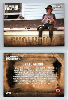 Carl Grimes #11 The Walking Dead Evolution 2017 Topps Trading Card