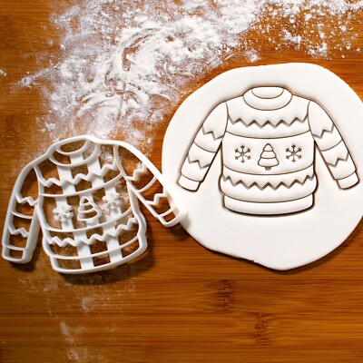 Christmas Jumper Cookie Cutter Xmas party winter festive ugly