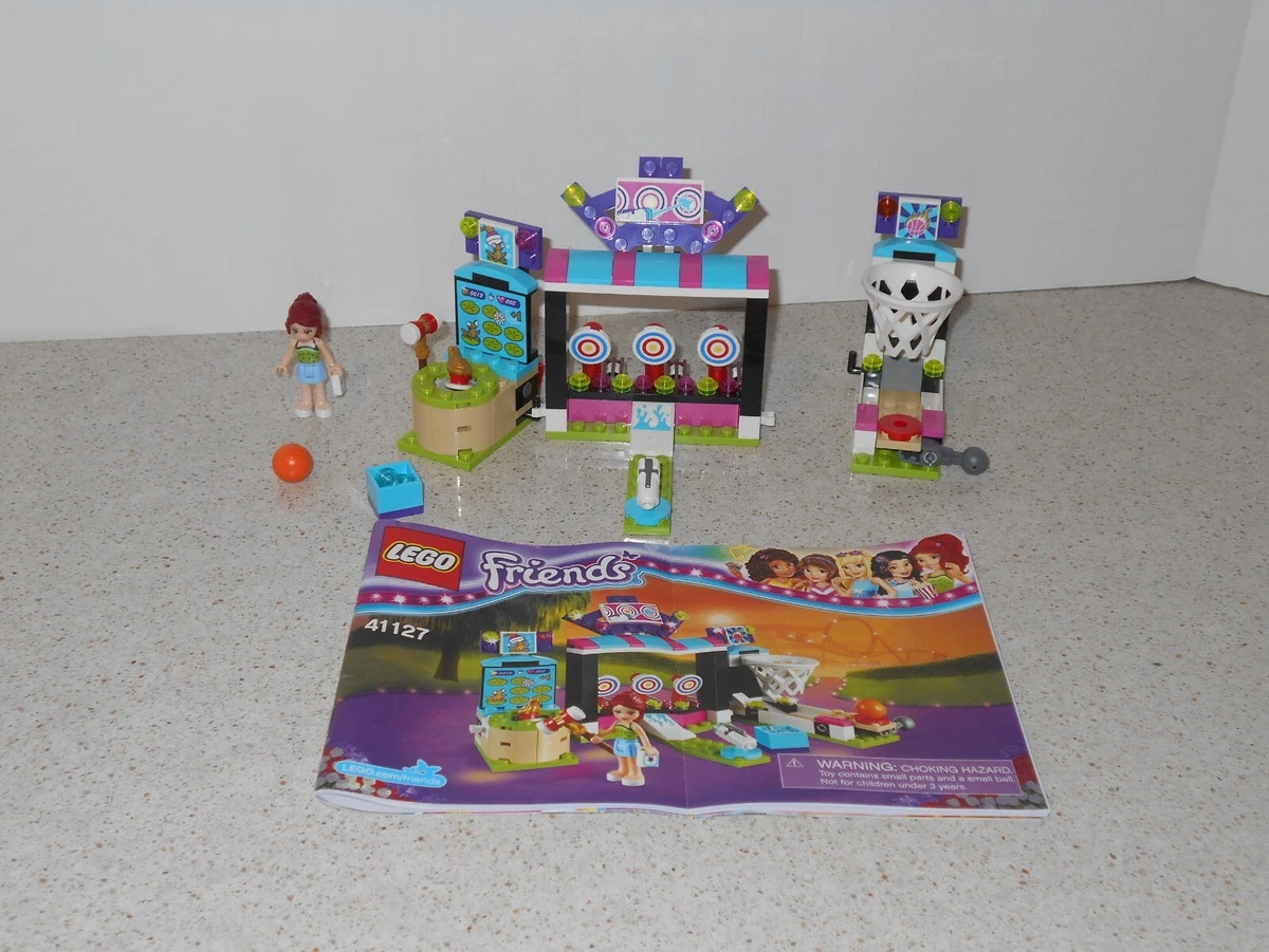 USED LEGO FRIENDS AMUSEMENT PARK ARCADE 41127 100 COMPLETE WITH MANUAL