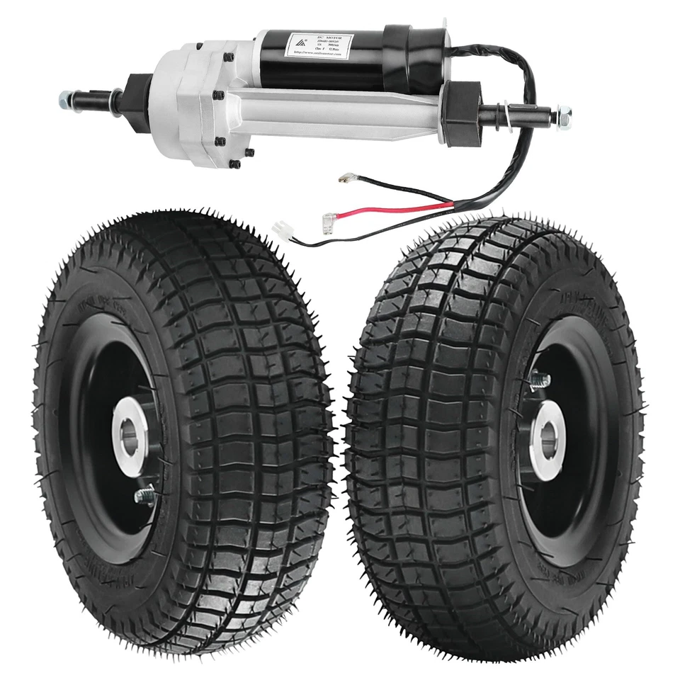 Motor elétrico 24V 350w traseiro Transaxle +9x3.50-4 rodas para scooter de mobilidade - Imagem 2 de 4