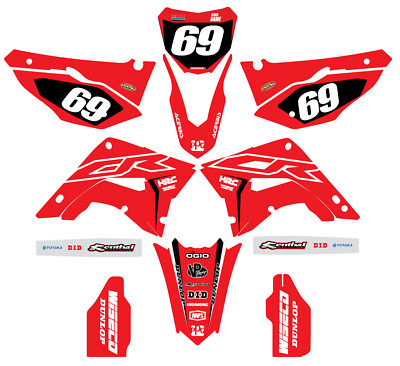 #ad HONDA POLISPORT RESTYLE GRAPHIC KIT DECALS CR125 CR250 2002 2007 MOTOCROSS MX $137.75