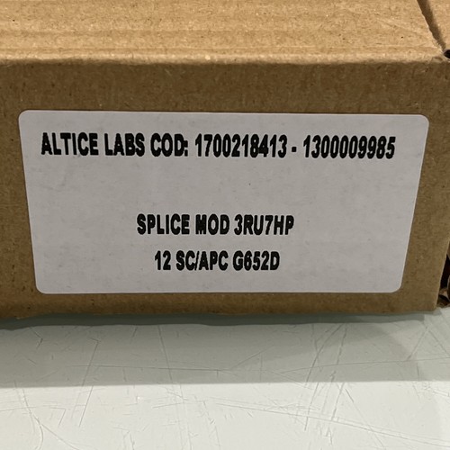 Altice Labs Splice Cassette, 12 Fiber 3RU7HP 12 SC/APC G652D Splitter Module - Picture 7 of 13
