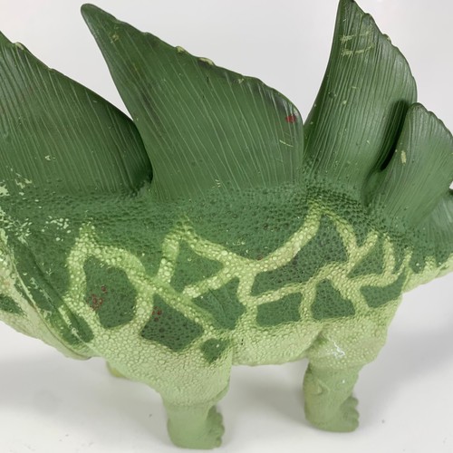 1993 Kenner Jurassic Park Stegosaurus JP07 Dino Damage Wound Dinosaur Toy Figure - Foto 11 di 11