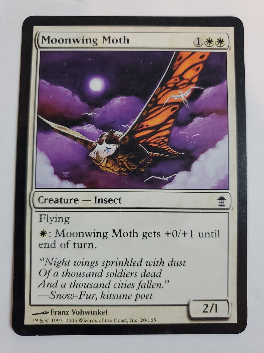 MTG Magic The Gathering Card Moonwing MothCreature Insect