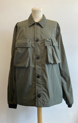 Marshall Artist Quinto Molecular Overshirt Herren Medium khaki Jacke Freizeit neu mit Etikett