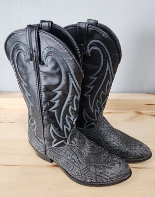 Vintage Laredo Men's Black Cowboy Boots Size EE Western Wear #2760  Stitched