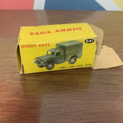 Dinky Toys Military Army 1 Ton Cargo Truck #641 With Original Box - Picture 8 of 10
