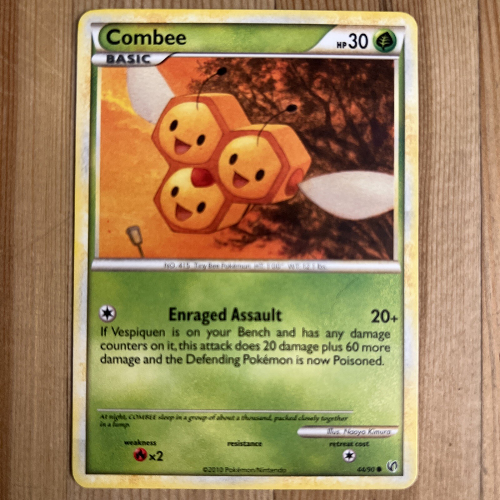 1x - Combee - 44/90 - Common VLP, English Pokemon Undaunted