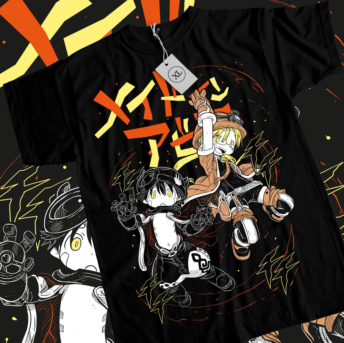 Made in Abyss T-Shirt Girl anime Kawai nanachi faputa Daily manga