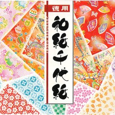 Japanese Origami Folding Paper 3" x 3" Washi Chiyogami 300 Sheets Made in Japan