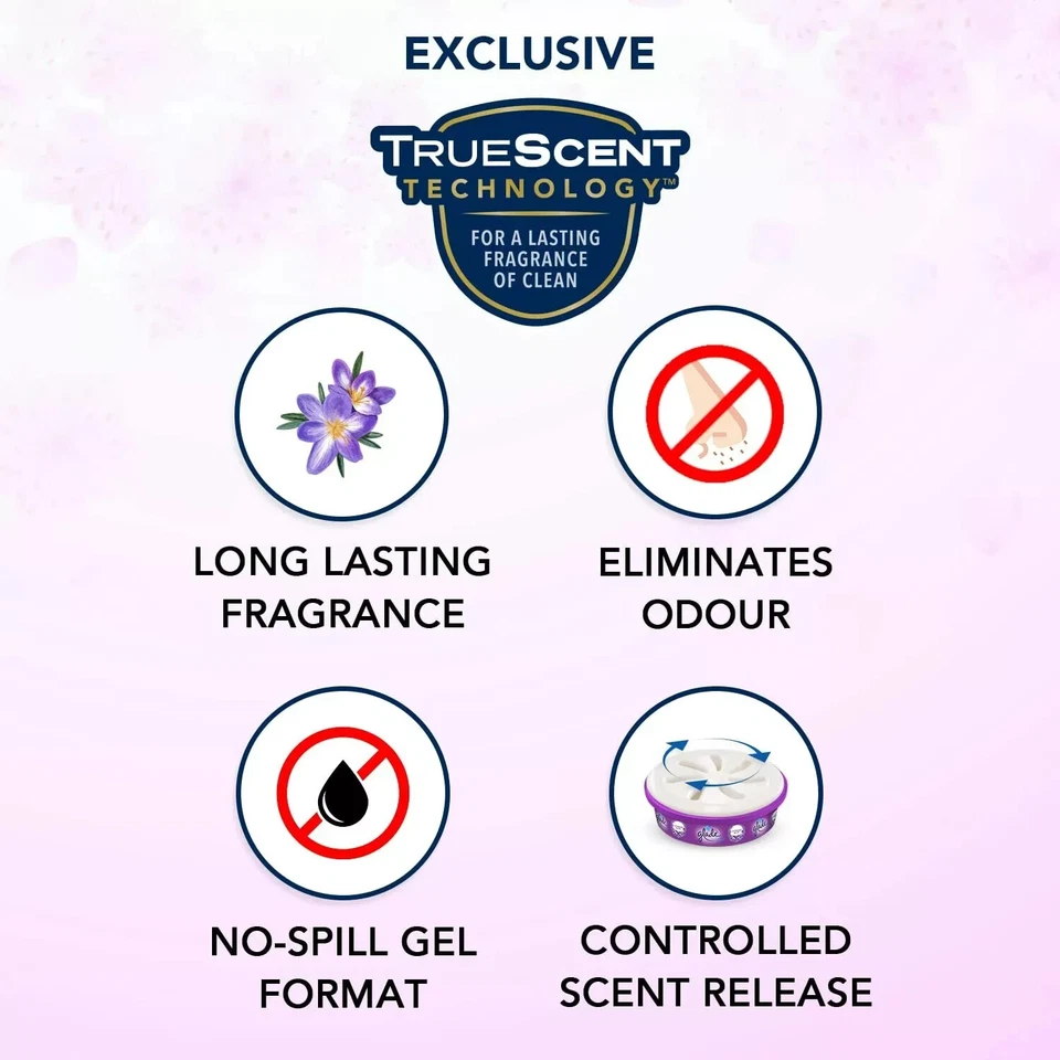 Ambientador Glade Gel Gel Gel Lavanda Salvaje | Para Fragancia Duradera - 75 g Foto 4 de 4