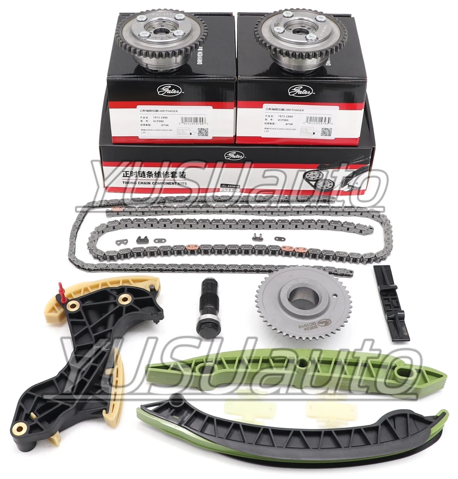 Timing Chain Kit 2710501400 For 2012 2013 2014 Mercedes-Benz SLK250 C250 1.8L - Imagem 2 de 4