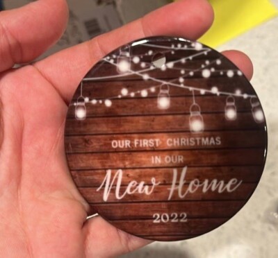 Our first Christmas in our new home 2022 ornament