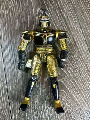 Vintage 1997 Beetleborgs Metallix Beetle Blast'n Chromium Gold Big Bad Figure 