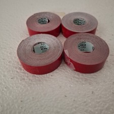 4PK Label RED for Dymo 3D Plastic Embossing Tape Xpress Label Maker 3/8" 3m