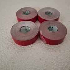 4PK Label RED for Dymo 3D Plastic Embossing Tape Xpress Label Maker 3/8" 3m