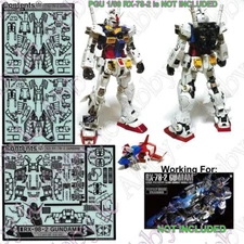 for PG 1/60 RX-78-2 2.0 Unleashed PGU Detail up Add-on Parts Photo-Etched Sheet 