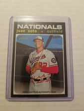 2020 Topps Heritage High Number Real One Red Autograph Juan Soto #ROA-JS 63/71