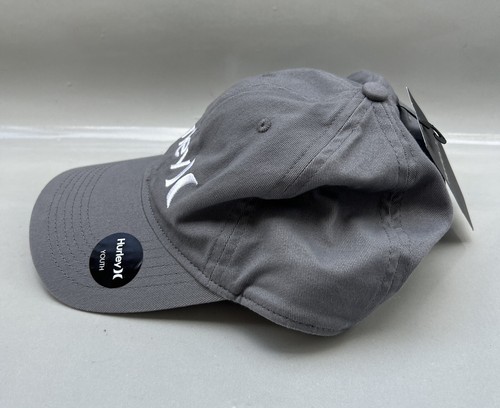 Hurley Cool Gray Boys Adjustable Hat Cap - Picture 2 of 5