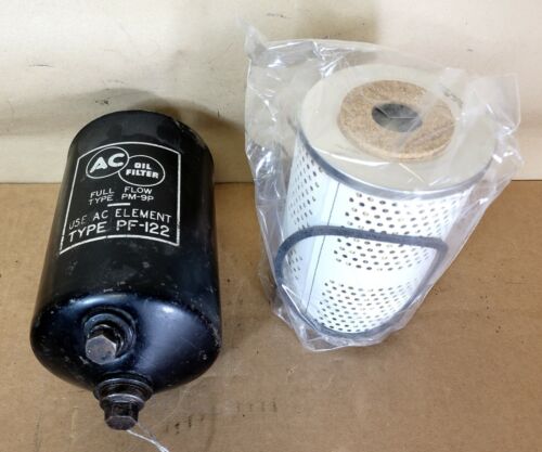 1955-59 Pontiac USED Oil Filter Canister With New AC-PF122 Filter #518166 - Bild 2 von 3