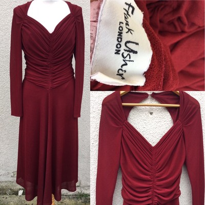 ruby red dress vintage