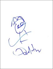 Dan Harmon "Rick and Morty" AUTOGRAPH Signed Original 8.5x11 Sketch ACOA