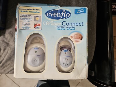 Evenflo Whisper Connect Baby Monitor Wireless Nursery Transmitter & Receiver 