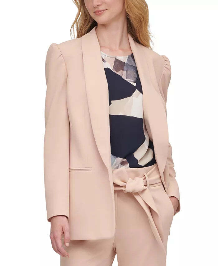 Dkny Womens Puff Sleeve Suit Jacket, Size