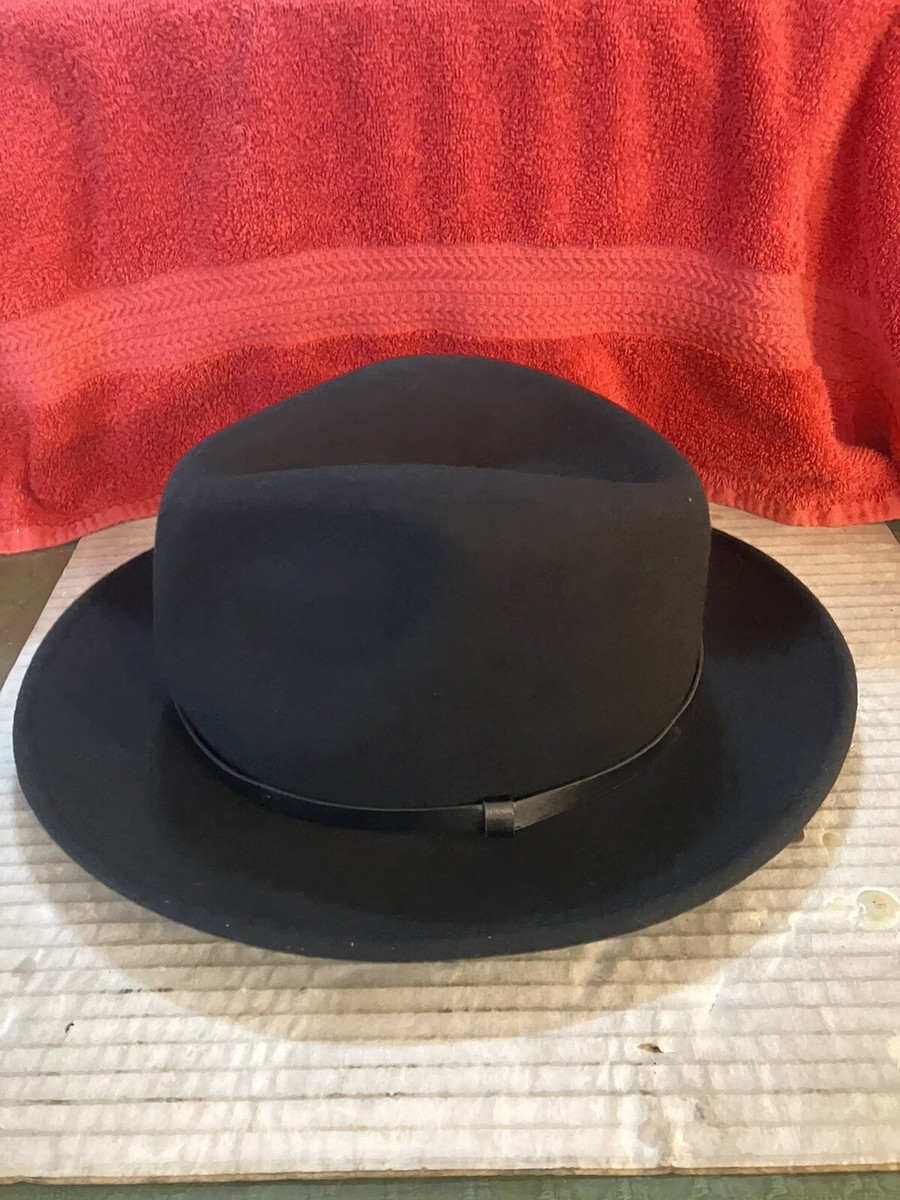 BRAND NEW WITH TAG SEDANCASESA MEN'S Black WOOL With Leather