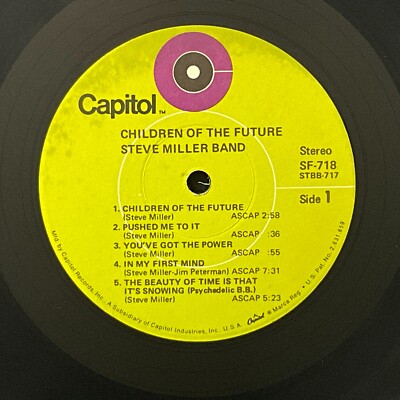 The Steve Miller Band, Children Of The Future, Vinyl LP, VG | eBay