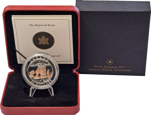 20 Dollar Kanada 2004 PP Proof Silber Naturwunder The Hopewell Rock ...
