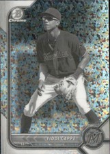 2022 BOWMAN CHROME PROSPECTS YIDDI CAPPE #BCP-248 BLACK & WHITE MINI-DIAMOND 
