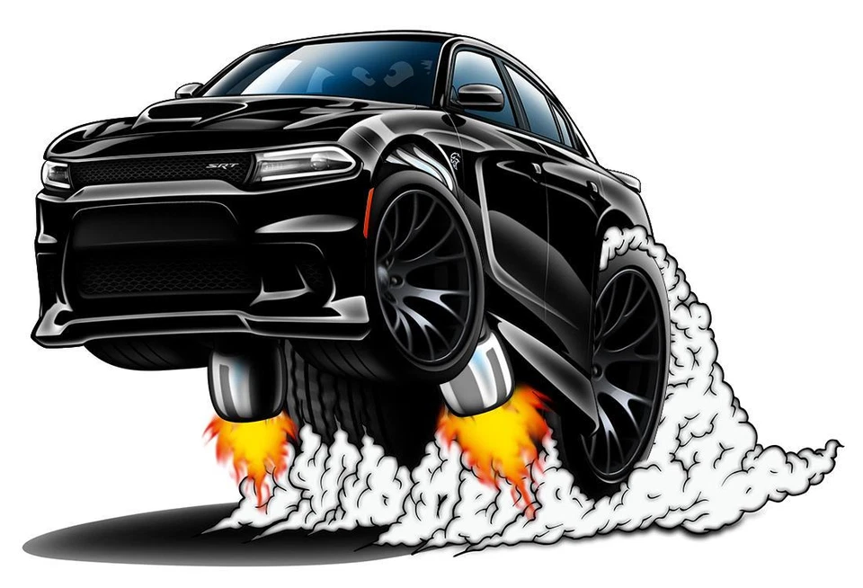 2016-20 Charger SRT Hellcat WILD RIDES Car-toon Parking Sign NEW FREE SHIPPING - Image 2 of 4