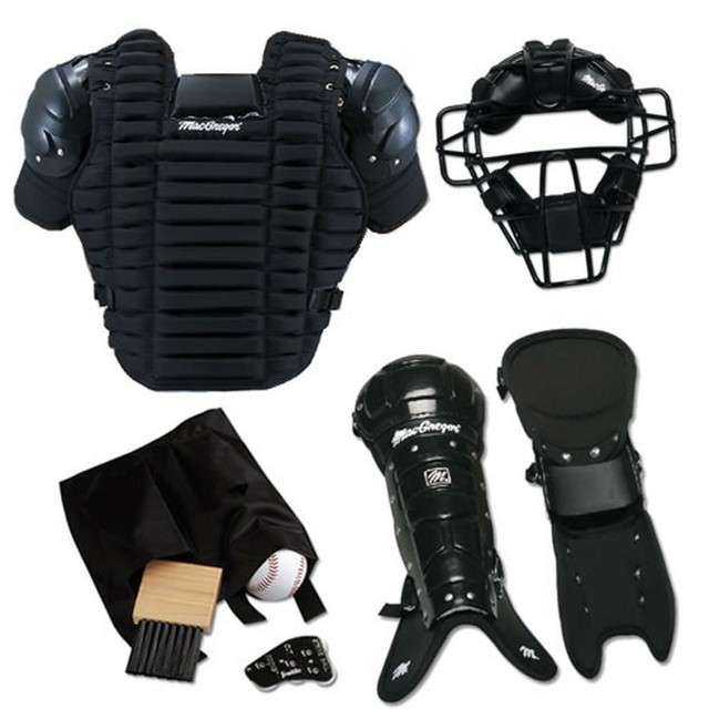 Baseball Umpire Gear Set Mask Chest Protector Leg Guards & More by