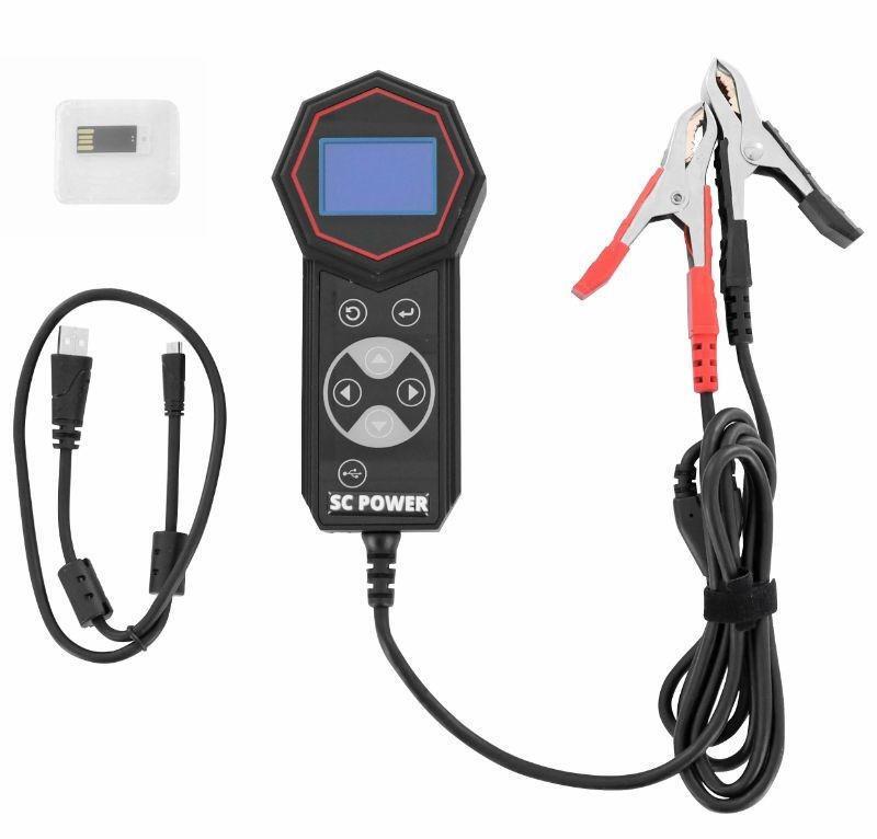 Testeur batterie 12V SC Power SCT06 écran digital pour moto et voiture