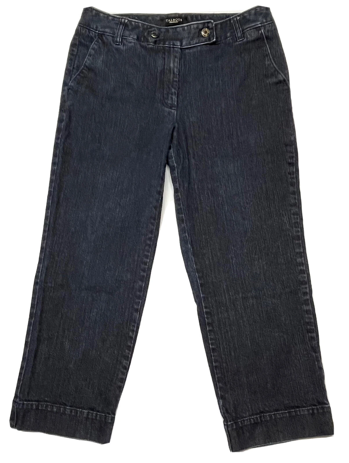 Talbots BLUE DENIM CAPRI Pants. Womens Size 10
