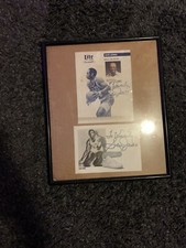 Sam Jones 2 Authentic Pictures Framed Signatures autographs