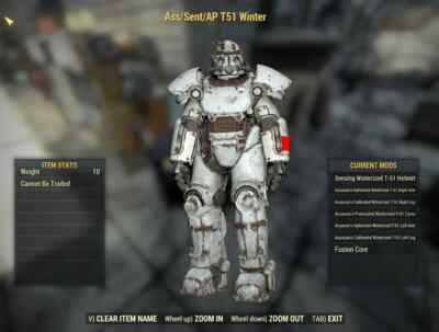     (PC) Assassin's Sentinel AP Refresh T-51 Winterized Painted Power Armor