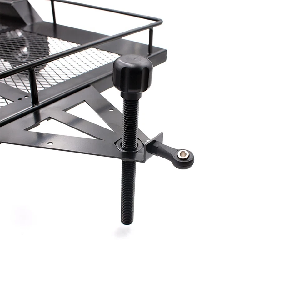 LCX Metal 1/8 1/10 RC Crawler Heavy Duty Dual Axle Trailer w/ Suspension TRX4 - Image 4 of 4