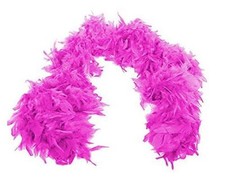 Hot Pink Boa - 6' - 55 gm - Spirit Week 20's 80's - Costume Accessories