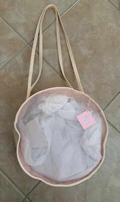 Brand NEW Ban.do Seeing Things Mesh Circle Bag Apricot Handbag Purse NWT Bando