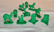 Tupperware Lot Of 10 Vintage Busy Blocks Green Plastic Animals 1971 Lot 4
