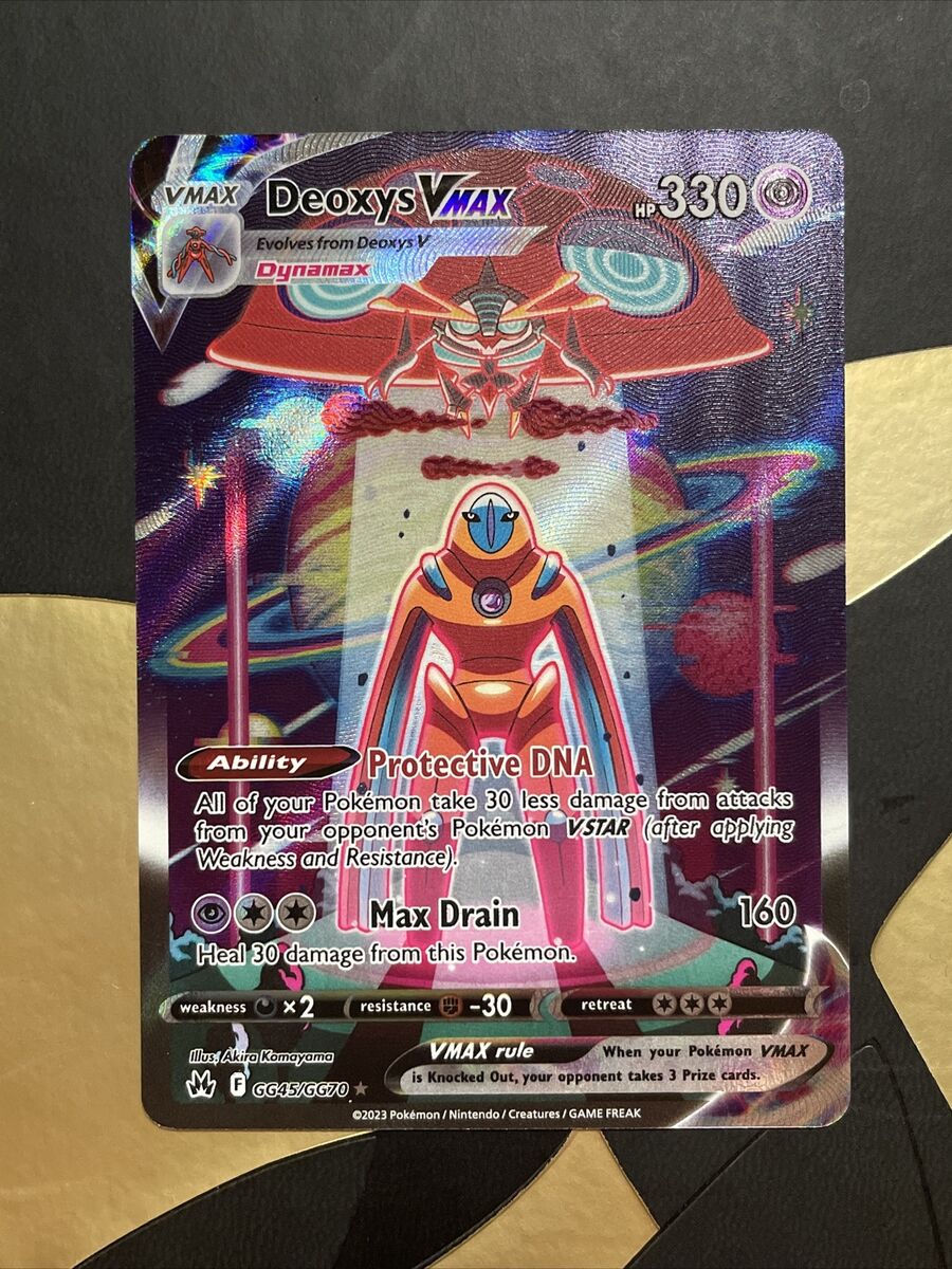  Pokemon - Deoxys VMAX GG45/GG70 - Crown Zenith - Galarian  Gallery - Ultra Rare Alternate Art : Toys & Games